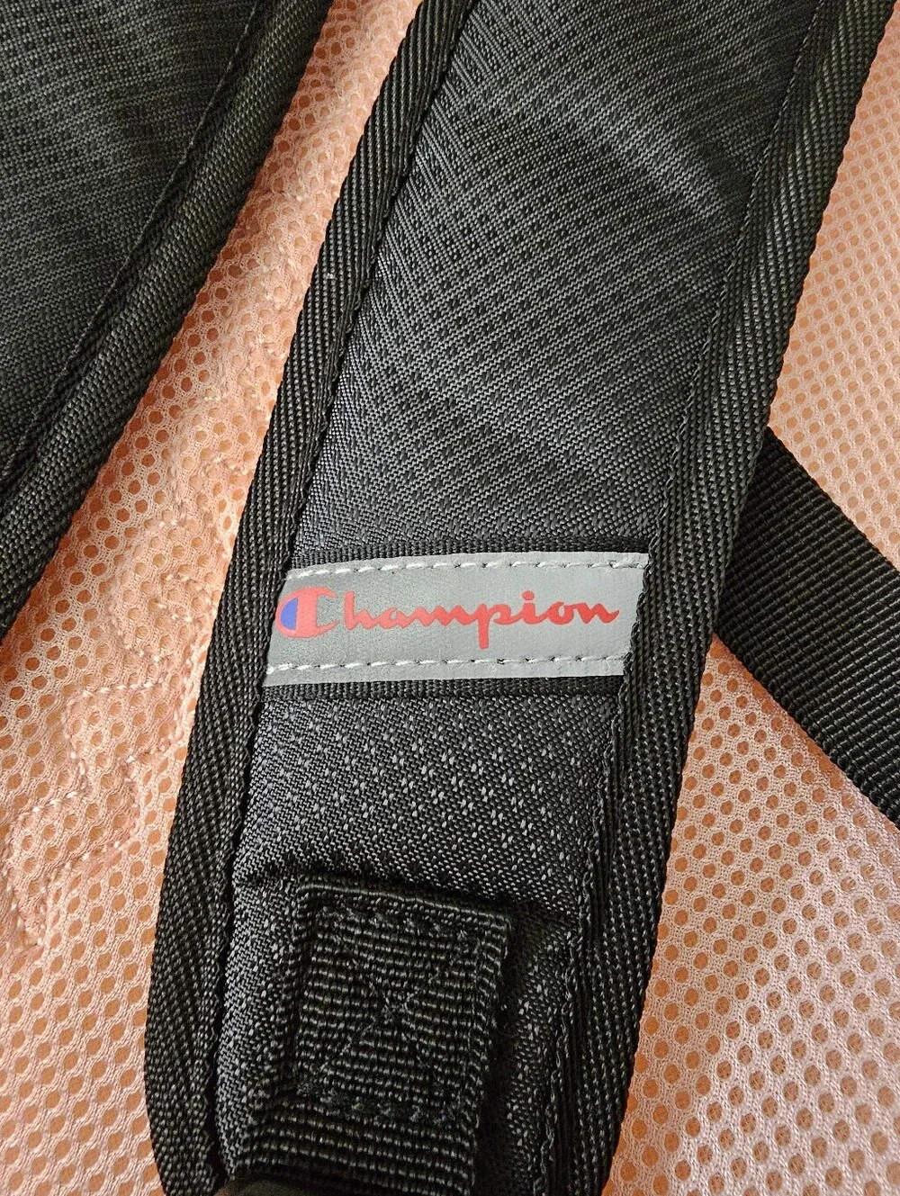 Champion Black Pink Student Work Backpack Bookbag 17 inch Laptop Bag NEW NWT